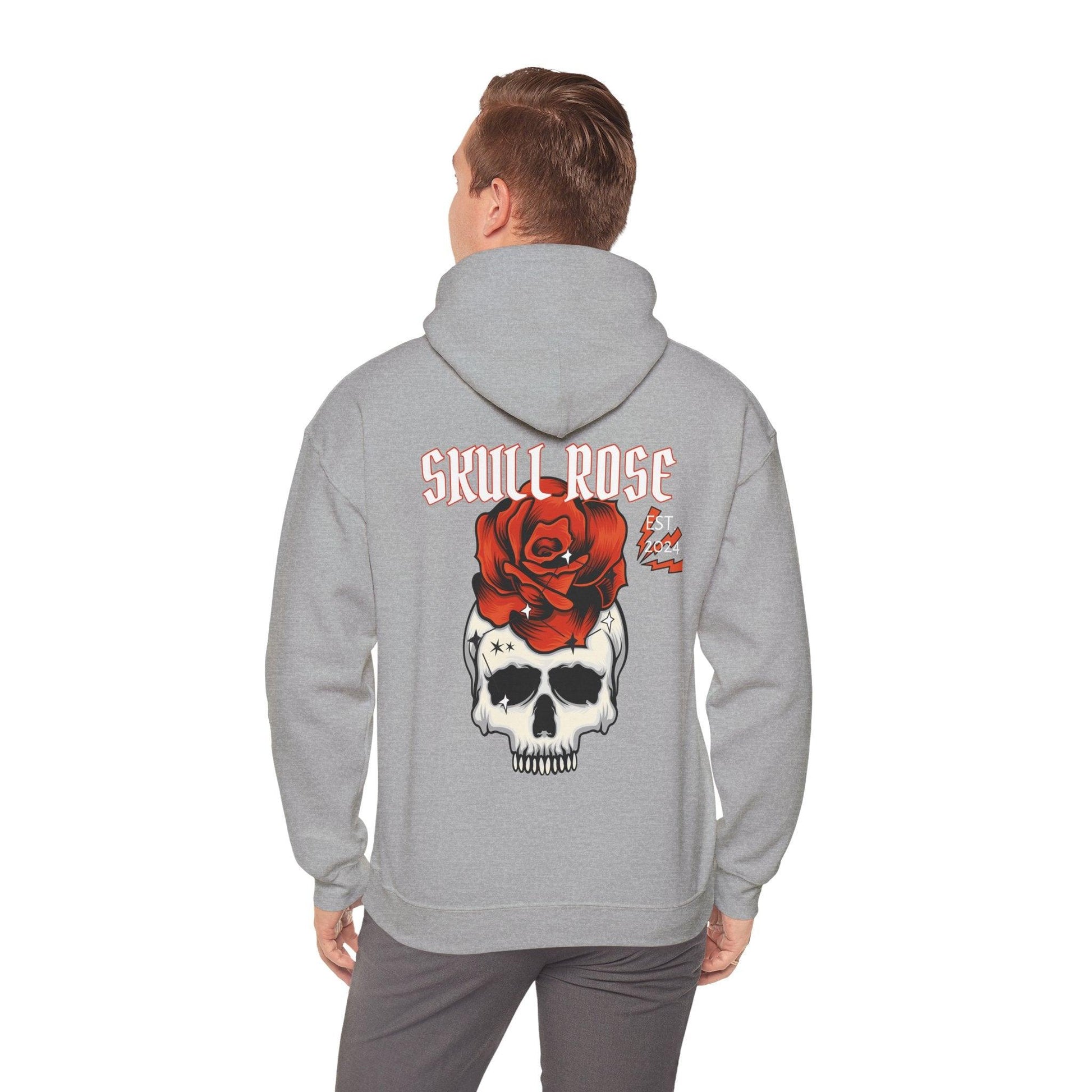 Be Herren - Skull Roses Unisex Hooded Sweatshirt Printify  HoodieOversized Tshirt 