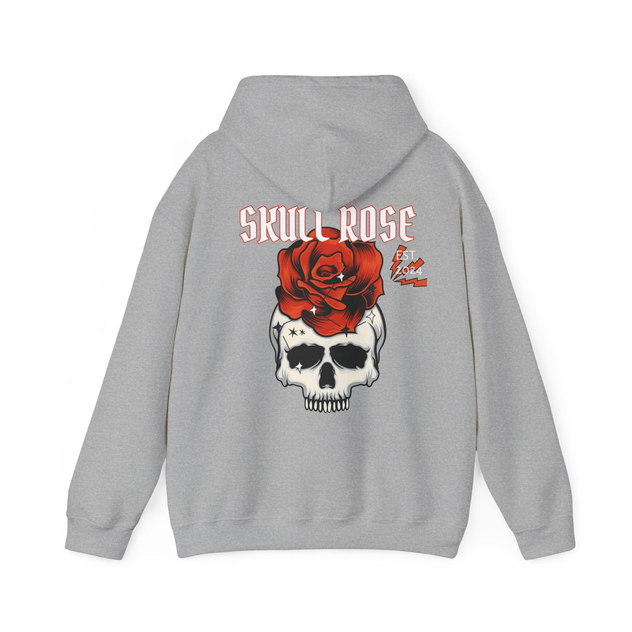 Be Herren - Skull Roses Unisex Hooded Sweatshirt Printify  HoodieOversized Tshirt 