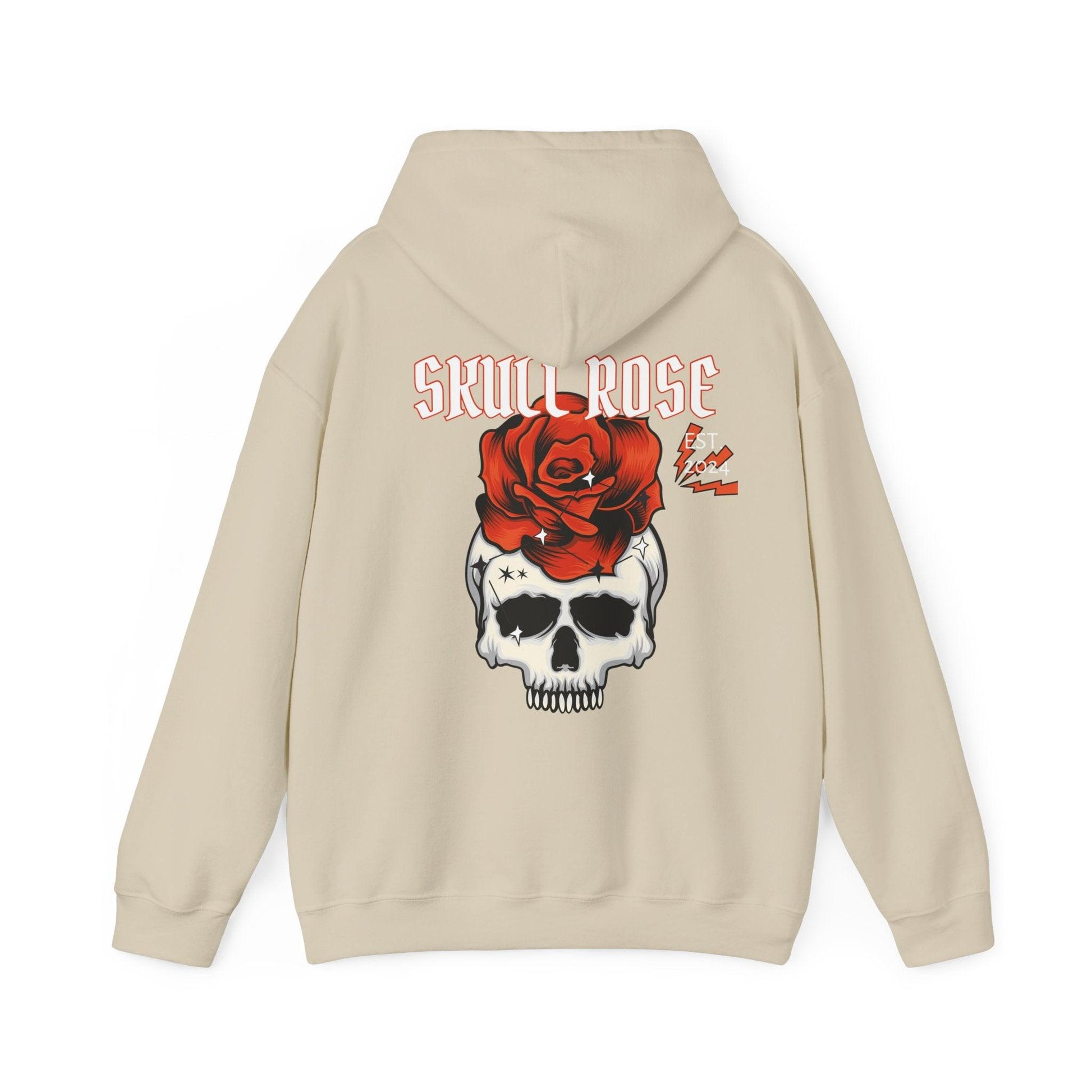 Be Herren - Skull Roses Unisex Hooded Sweatshirt Printify  HoodieOversized Tshirt 